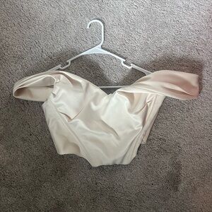 House of CB Cream Off-Shoulder Blouse